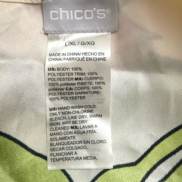 Chico’s Crane Kimono L/XL - Picture 8 of 8